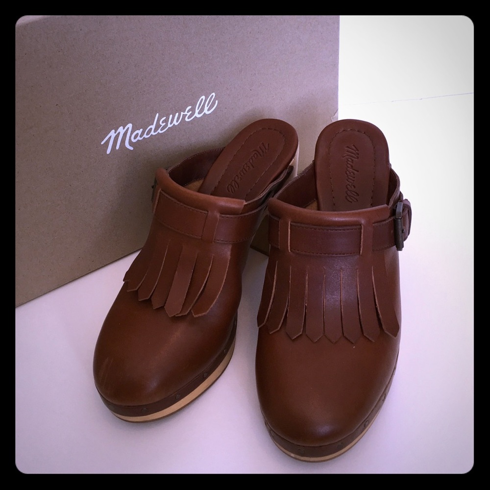 Madewell fringed clog